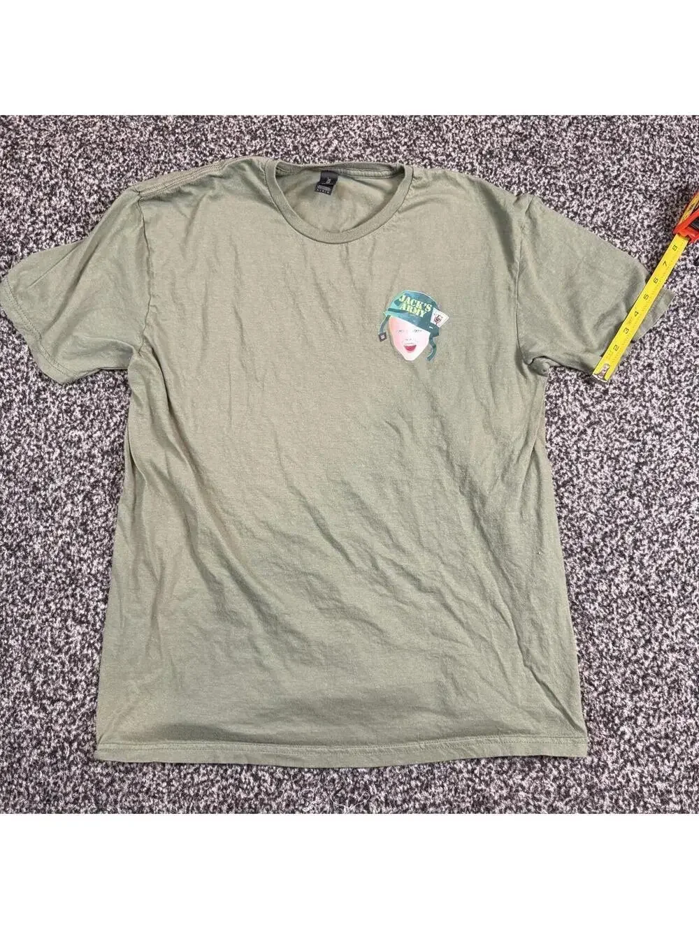 Gildan Jack's Army Graphic Tee L Helmet Playing Card Print
